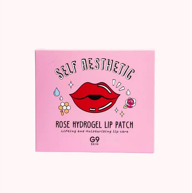 Patch hydrogel pour lèvres G9 SKIN, effet rose, auto-esthétique, 1 pièce, 2,5 cm