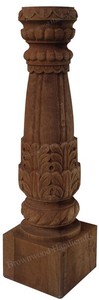 Juego de 2 candelabros de madera de mango tallados a mano para velas de Pilar Ideal para sala de estar cocina iglesia y uso decorativo - Product Image 6