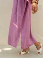 Robe midi oversize bohème 100 % coton à col en V, taille ample, manches bouffantes, motif uni, écologique, lavable, respirante, teinte unie