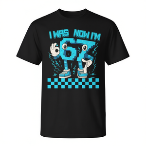 T-shirt pour garçons de 6 à 7 ans, cadeau d'anniversaire pour les enfants de 6 et 7 ans, design 'Je suis allé de 6 à 7 ans' - Product Image 2