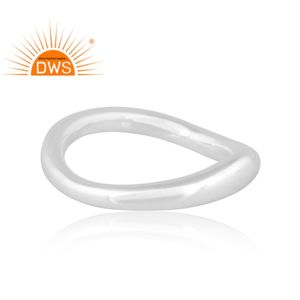 Anillo de banda de declaración de plata esterlina fina de Venta caliente joyería personalizada para mujer regalo para ella - Product Image 3