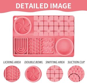 Wholesale <b>Silicone</b> Dog Feeding Licking <b>Mat</b> BPA Free Non Slip Pad Dishwasher Safe Slow Feeder Calming Solution for Pets - Product Image 3