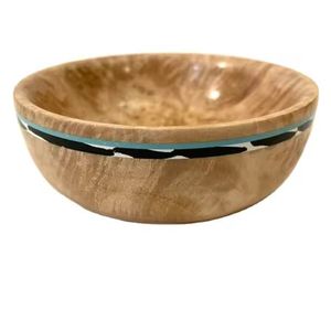 Résine artisanale avec bol de service en bois utilisé pour la salade et les plats décoration de mariage plats et assiettes bols - Product Image 2