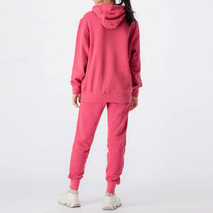 Conjunto Deportivo de 2 Piezas para Mujer, Sudadera con Capucha y Pantalones Deportivos, Traje Atlético Personalizado, 100% Algodón, Ligero, Informal, para Correr - Product Image 6