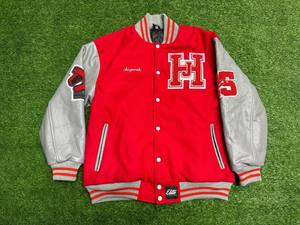 OEM venta al por mayor chaqueta de béisbol de alta calidad para los hombres negro blanco Cincinnati Bengals Varsity moda abrigo - Product Image 2