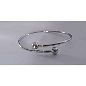 925 Silver <b>Adjustable</b> Fashion Bangle Gold Plated - Product Image 3