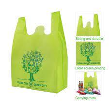 ถุงผ้า HDPE รีไซเคิลได้กระเป๋าซูเปอร์มาร์เก็ตที่เป็นมิตรกับสิ่งแวดล้อมพร้อมพิมพ์ลายกราเวียร์ - Product Image 5