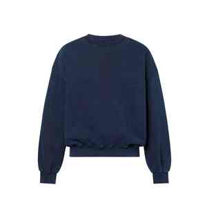 Sweat-shirt à col rond personnalisé 100% coton Sweat-shirt à col rond surdimensionné en molleton français Sweat-shirt uni Streetwear Luxe Sweat-shirt à capuche délavé à l'acide - Product Image 1