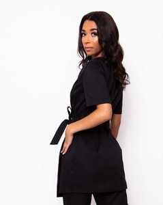 Uniforme de Spa de Belleza para Mujer, Talla Grande, Nuevo Diseño, Uniforme de Salón Elástico con Cremallera Lateral Cómoda - Product Image 6