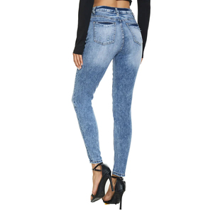 Pantalones Casuales de Mezclilla de Lona para Mujer, Corte Regular, Frente Plano, Ecológicos, Transpirables, Precio al por Mayor - Product Image 2