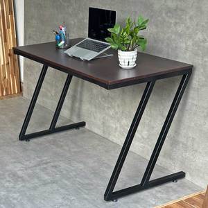 Escritorio Minimalista en Forma de Z de Madera de Caucho de 60x120cm con Patas HBMN034 - Product Image 6