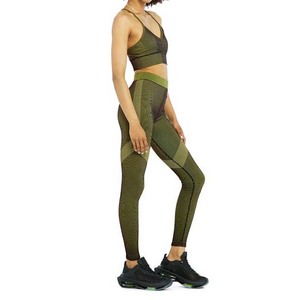 Ensembles de vêtements de sport de marque privée personnalisés en gros femmes Gym Fitness Yoga pantalon leggings et soutien-gorge ensemble coton respirant femmes - Product Image 3