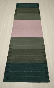 Tapete de Ejercicio de Algodón Tejido a Mano, Degradado Verde, Rectangular, Antideslizante, 5MM de Grosor, Estilo Contemporáneo, para Uso en Casa y Viajes - Product Image 4