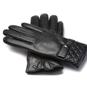 Gants de sécurité légers à écran tactile pour hommes, gants en cuir de haute qualité, gants élégants et fins pour l'hiver, prix abordable - Product Image 4