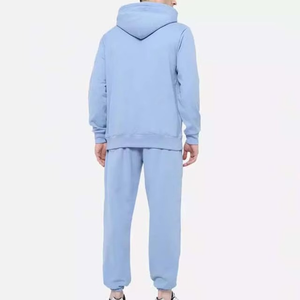 Ensemble de survêtement à capuche pour homme, 100% coton molletonné, écologique, de haute qualité, coupe classique, 2 pièces, 260g - Product Image 6