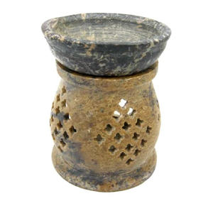 Natural Marble Soapstone <b>Light</b> Holder Indian Handicraft Art Filigree <b>Work</b> Home Decor - Product Image 2