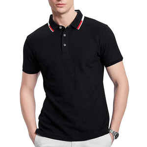 Chemise de golf décontractée pour homme, de haute qualité, fabriquée en usine, 100% coton, manches courtes - Product Image 1