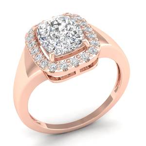 Anillo de Compromiso de Plata de Ley 925 con Moissanita de Corte Cojín de 4.42 Ct, Venta Directa de Fábrica de Joyería Fina para Bodas, REYES Custom - Product Image 2