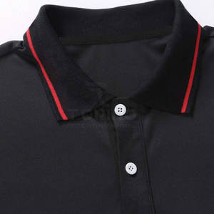 Calidad superior de los hombres para camisetas de polo Patrón sólido Material de lona Contraste de color Mejor material al por mayor - Product Image 5