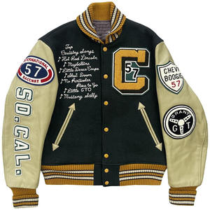 Chaquetas Varsity Nuevo Estilo Cuello Alto Todas las Tallas Colores Lana de Alta Calidad Antibacterianas para Hombre y Mujer - Product Image 1