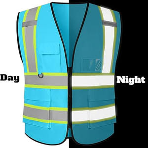 Prix de gros Gilet haute visibilité pour hommes Dernier style Respirant Anti-rides Matériel durable Gilet haute visibilité pour hommes avec personnalisation complète - Product Image 6