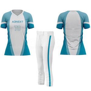 Vêtements de sport respirants pour femmes, uniforme de softball, écologique, haute qualité, 100% polyester, couleur et logo personnalisés, nouveau design - Product Image 1