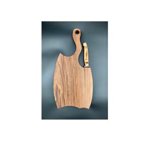 Planche à découper en bois de teck avec poignée en bois pour cuisine planche à découper moyenne cadeaux en bois - Product Image 2