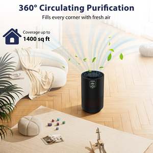 เครื่องฟอกอากาศ 3-in-1 H14 True HEPA สำหรับเจ้าของสัตว์เลี้ยง แบบตั้งพื้น พร้อมโหมดตั้งเวลา โหมดอัตโนมัติ โหมดอโรมาเธอราพี กำจัดฝุ่น - Product Image 2