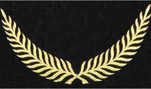 Visière d'uniforme brodée de fils d'or de qualité supérieure pour officiers - Product Image 3