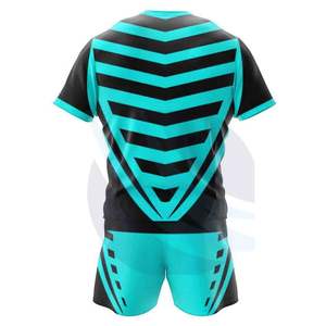 Conjunto de Uniforme de Rugby Personalizado Unisex Transpirable de Secado Rápido Antibacteriano 100% Poliéster Ropa Deportiva para Equipos - Product Image 3