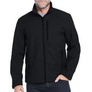 Fournisseur direct d'usine prix de gros veste softshell logo personnalisé vêtements de travail hommes coupe-vent softshell veste de randonnée