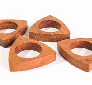 Wholesale Acacia <b>Wood</b> <b>Napkin</b> <b>Rings</b> with Fancy Design Wedding Decorations Handcrafted <b>Napkin</b> <b>Rings</b> - Product Image 1