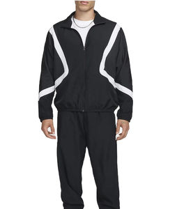 Offre Spéciale Respirant Fabricant Coupe-Vent Survêtement Zip up Color Block Nylon Jogger Pantalon Coupe-Vent Survêtements Plus La Taille - Product Image 1