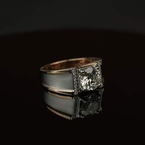 แหวนเพชรสำหรับ2.5ct โตในแล็บสุดหรูแหวนทรงกลมตัด VS1 IGI SGL ได้รับการรับรองว่าเป็นทองคำโรสโกลด์เครื่องประดับสำหรับหมั้นหมาย - Product Image 2