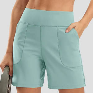 กางเกงขาสั้นรัดรูปสำหรับผู้หญิงกางเกงขาสั้นสำหรับออกกำลังกายฟิตเนสระบายอากาศได้ดีเซ็กซี่มาใหม่ - Product Image 1