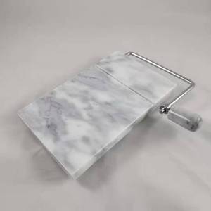 Coupe-fromage en marbre blanc 8'' x 5'' - Product Image 2