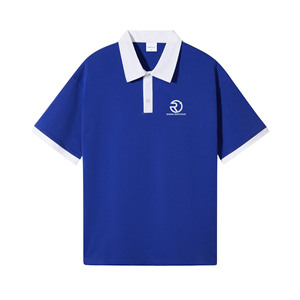 Personalizado al por mayor de moda contraste de color de manga corta Camiseta de alta calidad de los hombres de verano de algodón Polo con personalización - Product Image 2