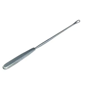 Curette spinale EPSTEIN 8 pouces droite, pointe ovale de 2 mm, manche brun, acier inoxydable, instrument orthopédique manuel, approuvé CE ISO - Product Image 6