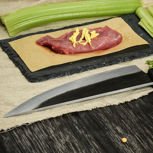 มีดตัดเนื้อสำหรับเชฟทำมือปรับแต่งคุณภาพระดับพรีเมียมใบมีดคม - Product Image 4