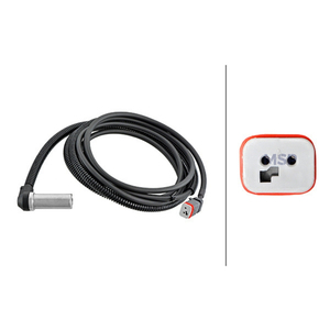 6PU230048111 - เซ็นเซอร์วัดความเร็วล้อ - ขั้วต่อ 2 พิน - เพลาหน้า - สายเคเบิล: 2815 มม. - MSP Export - Product Image 1