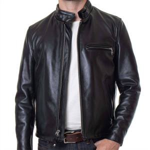 High Street Style <b>Men's</b> <b>Leather</b> <b>Jacket</b> Best Quality OEM Winter <b>Jacket</b> Hooded Collar Pocket Custom Colors <b>jacket</b> for <b>men</b> - Product Image 3