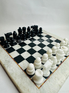 Juego de Ajedrez de mármol decorativo de lujo al por mayor, tablero y piezas de fabricación india para juego de mesa internacional de interior para niños - Product Image 5