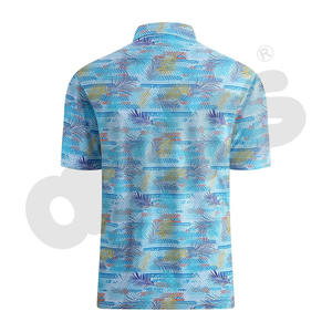 Polos para hombre, camisetas polo de talla grande con logotipo personalizado, camisetas polo con estampado sublimado de secado rápido y transpirable para hombre - Product Image 6