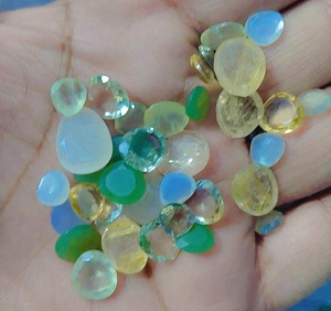 Hermosas Piedras Preciosas Multicolores en Rodajas, Piedras Preciosas Sueltas para la Elaboración de Joyería, Joyería Hecha a Mano - Product Image 2