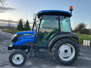 Tracteur agricole robuste 50 CV 2 roues motrices avec cabine fermée, moteur et boîte de vitesses, pour travaux de terrain, prix de gros - Product Image 5