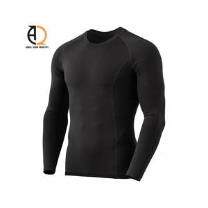 Camiseta de Manga Larga Lisa con Logotipo Personalizado, Transpirable, para Hombre, con Material de Elastano/Poliéster, Diseño Elegante - Product Image 4