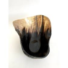 Bol en corne polie paramètres de table modernes Bol en corne rustique Mariages à thème rustique Bol en corne léger et durable pour tous les jours - Product Image 3