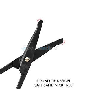 Ciseaux à poils de nez et d'oreilles en acier inoxydable durables, ciseaux à poils de nez et d'oreilles compacts pour les voyages et l'usage domestique - Product Image 4