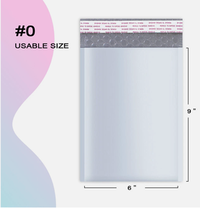 500 pezzi fatti #0 6x10 Poly bollettini a bolle leggere e resistenti buste imbottite borse di spedizione prezzo all'ingrosso imballaggio in cartone - Product Image 2