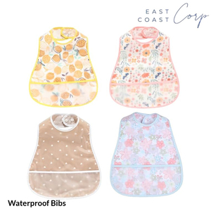 Babero de alimentación infantil Babero impermeable para niños pequeños con bolsillo para recoger alimentos - Product Image 2